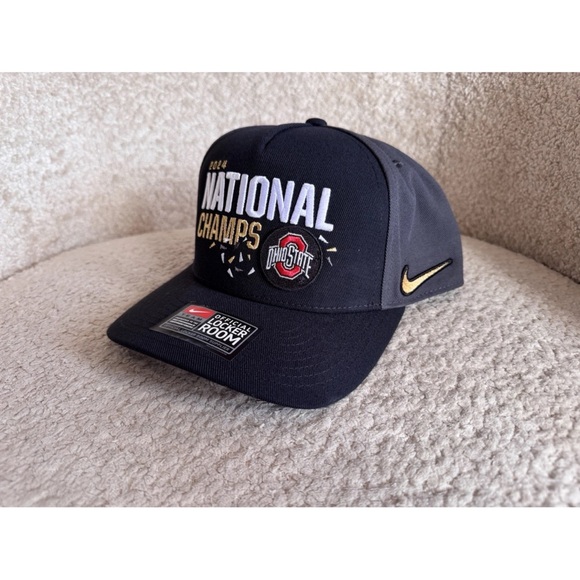 Ohio State University Nike Official Locker Room 2024 NATIONAL CHAMPIONSHIP HAT